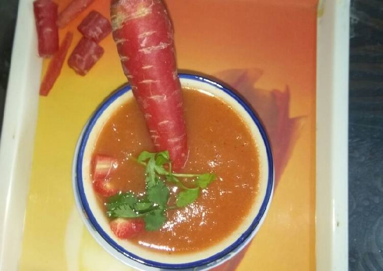 Saturday Fresh Carrot soup recipe