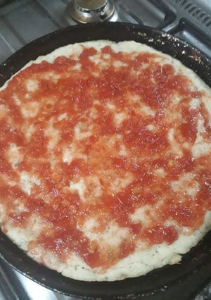 Una foto de Pizza Casera saborizada extra rápida