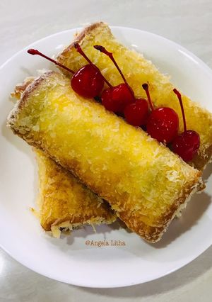 Foto resep Roti gulung Nutella isi pisang