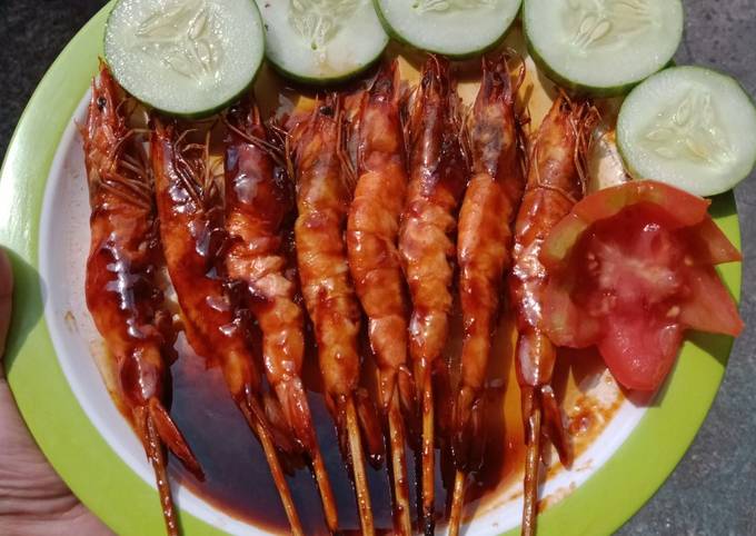 Udang bakar saus madu