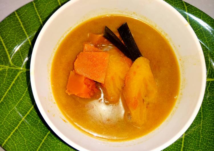 {Cara Membuat Kolak pisang tanduk labu kuning Anti Ribet