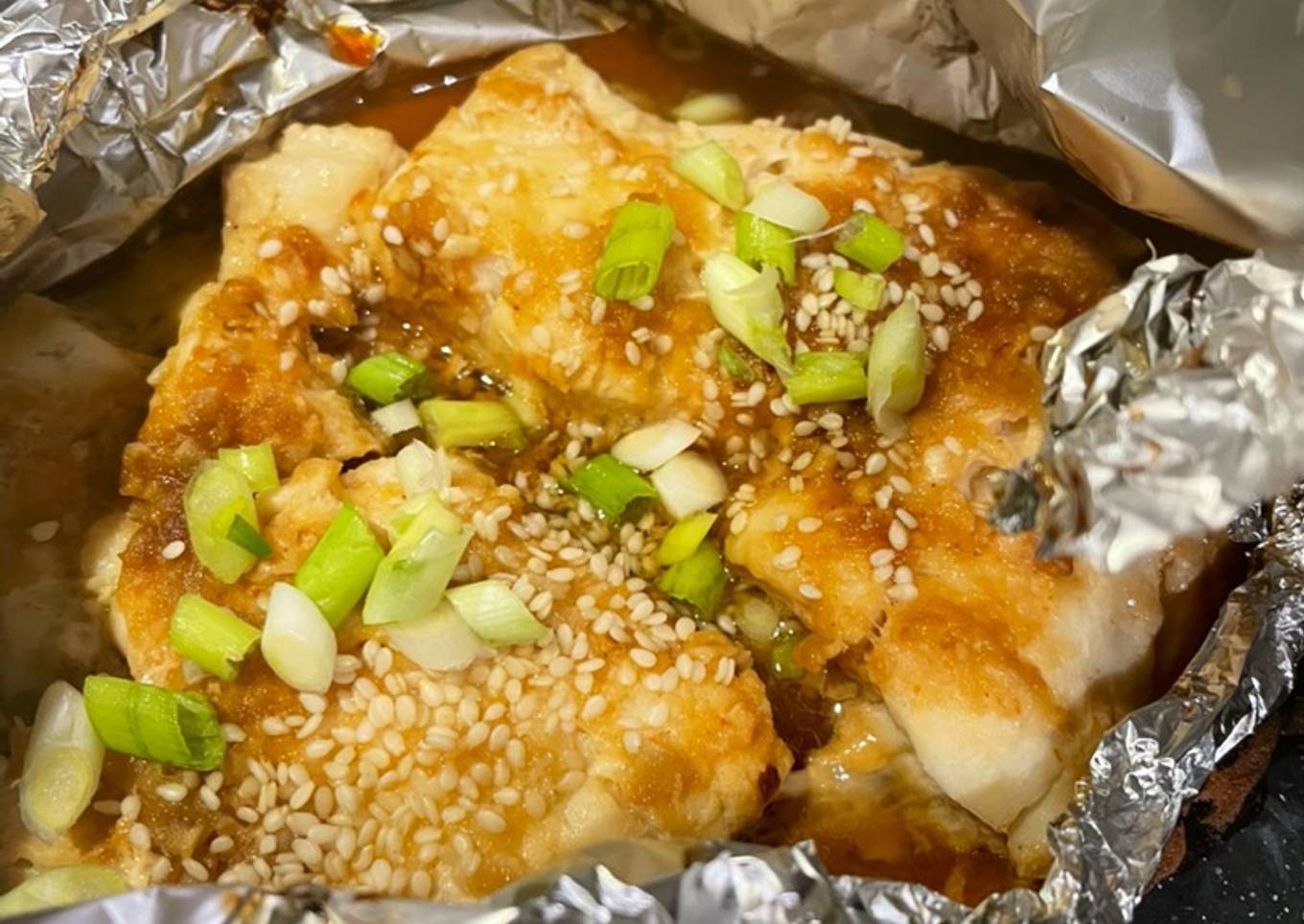 Asian Style Garlic & Ginger Cod Parcels