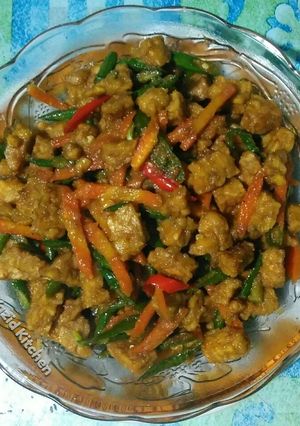 Foto resep Orek tempe basah bumbu halus