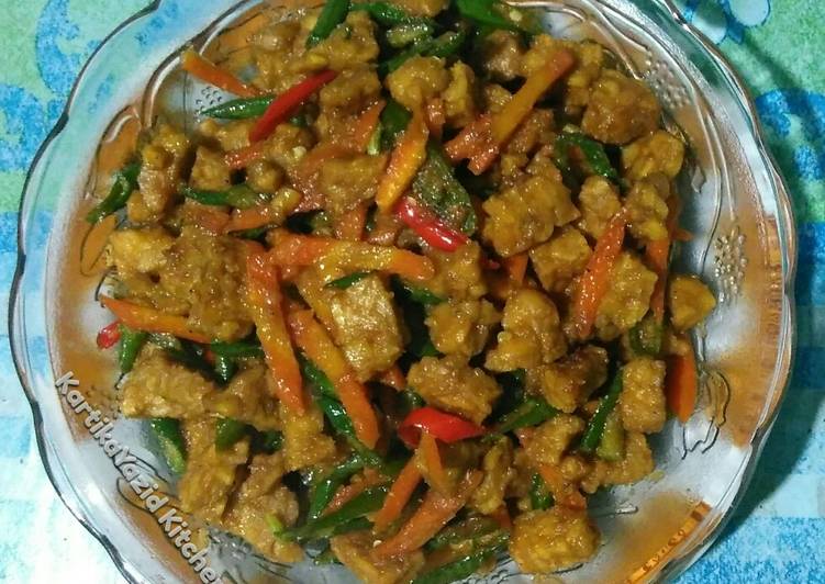 Bagaimana mengolah Orek tempe basah bumbu halus Anti Gagal