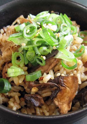 A picture of Dried Mushrooms Takikomi Gohan.