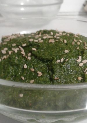 Una foto de Hummus de Brócoli