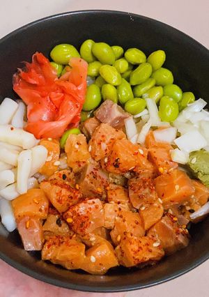 Foto resep Salmon Poke Bowl