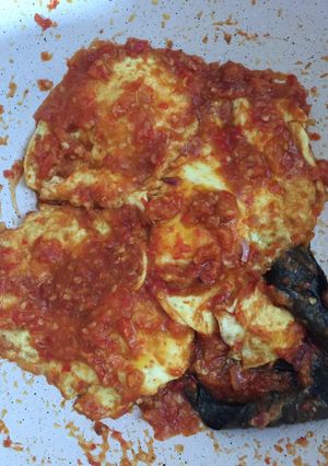 Foto resep Telor ceplok balado