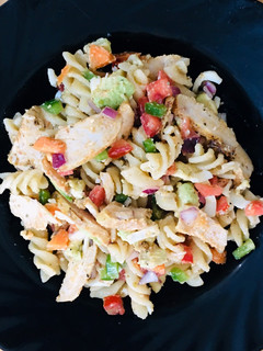 A picture of Chicken Pasta Salad.