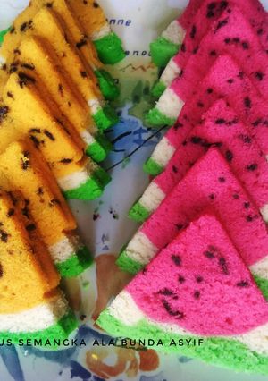 Foto resep Bolu Kukus Semangka, Guriiihh