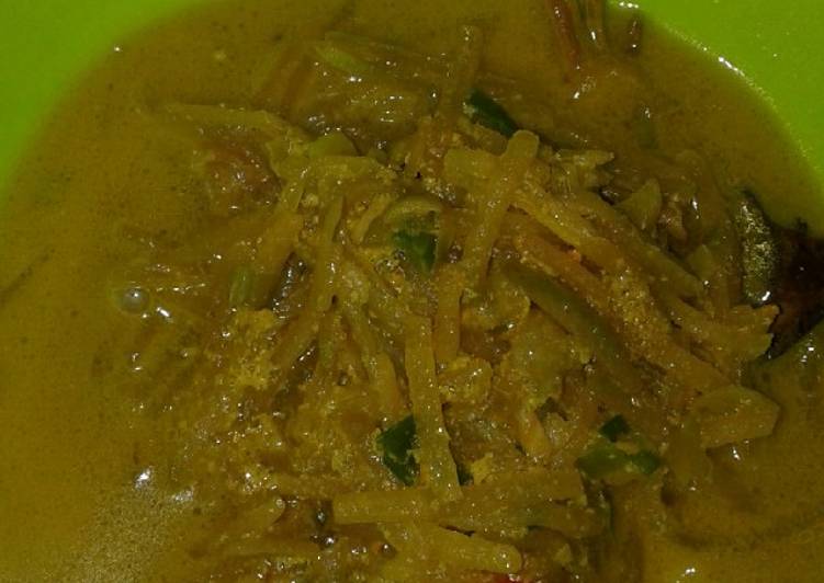 Langkah Menyiapkan Sayur kuning labu siem tanpa santan, Bikin Ngiler