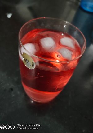 A picture of Roohafza drink.