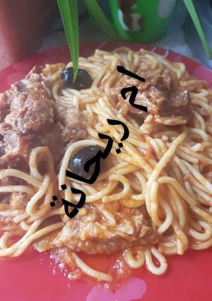 صورة لوصفة سباغيتي باللحم