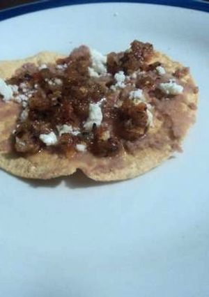 Una foto de Tostadas rancheras de pobre