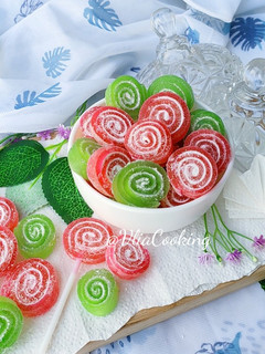 Foto resep PERMEN JELLY GULUNG | AGAR" GULUNG/CANDY ROLL
