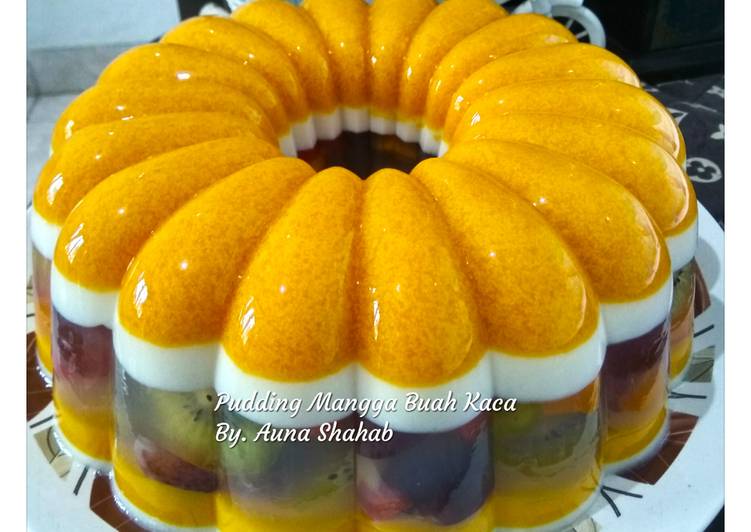 Resep Pudding Mangga Buah Kaca  oleh Nana Cookpad