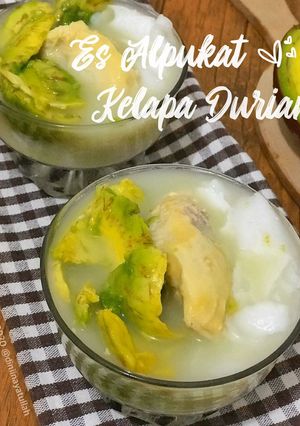 Foto resep Es Alpukat Kelapa Durian