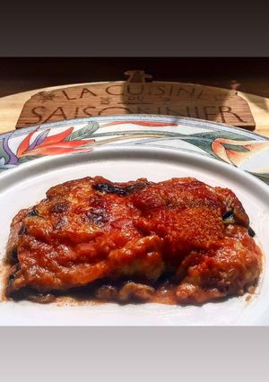 Une photo de La parmigiana d'aubergines