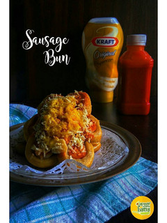 Foto resep Ketofy Sausage Bun - roti sosis keto