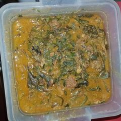 A picture of Oha soup.