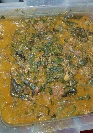 A picture of Oha soup.