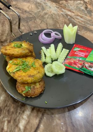 A picture of Tawa potato cutlets.