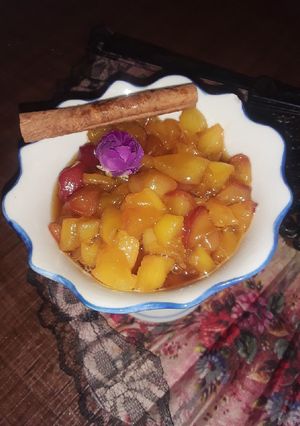 عکسی از دستور مربای هلو🍑