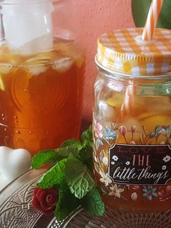 Una foto de Té helado al limón