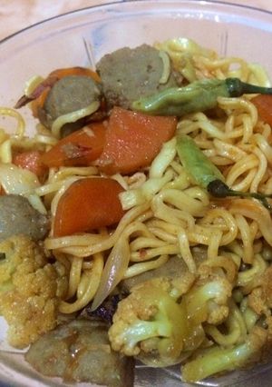 Foto resep Cap cai indomie hype ayam geprek