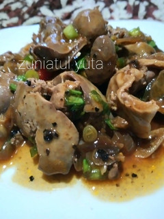 Foto resep Ati Ampela Saus Lada Hitam