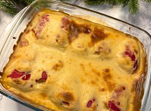 Foto principal de Pimientos de piquillo rellenos de bacalao gratinados - Adviento Navidad Cookpad