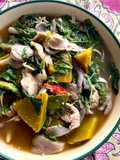 Red Curry with Pumpkin, Oyster Mushrooms, and Pak Wan