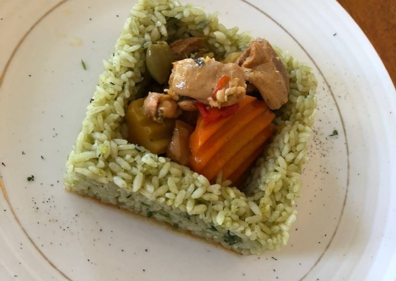 Arroz con cilantro al estilo del Chef Díaz