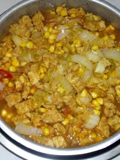 Foto resep Tumis tempe kuah sawi putih jagung manis spesial