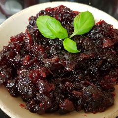 A picture of My Homemade Cranberry Sauce.