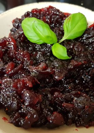 A picture of My Homemade Cranberry Sauce.