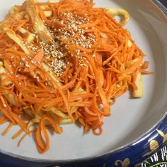 Japanese Carrot Fry with Chikuwa A picture of Japanese Carrot Fry with Chikuwa.