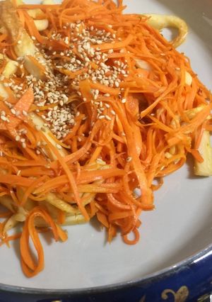 A picture of Japanese Carrot Fry with Chikuwa.