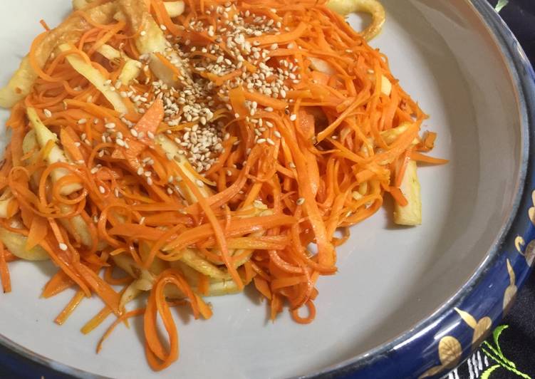 Japanese Carrot Fry with Chikuwa