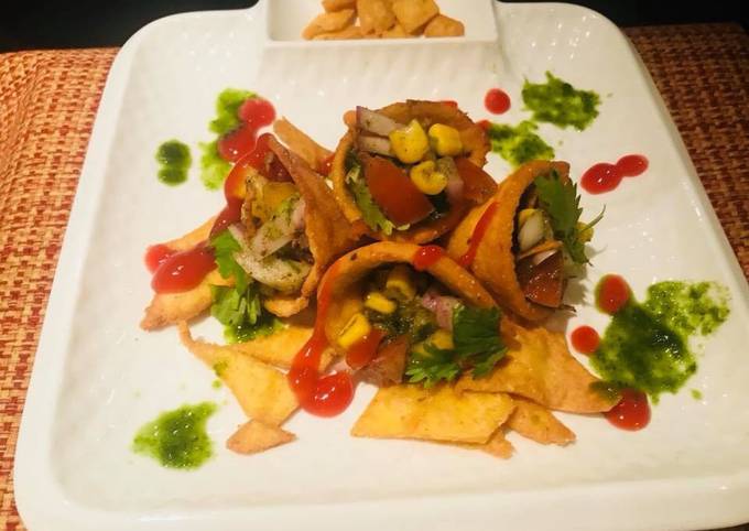 Corn cone Chaat Recipe