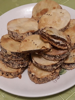 Una foto de Alfajor alto