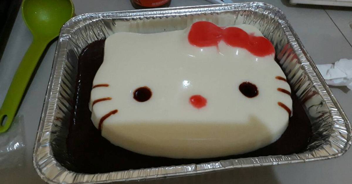 Resep Pudding Hello Kitty oleh Maia Octaviantarie Cookpad