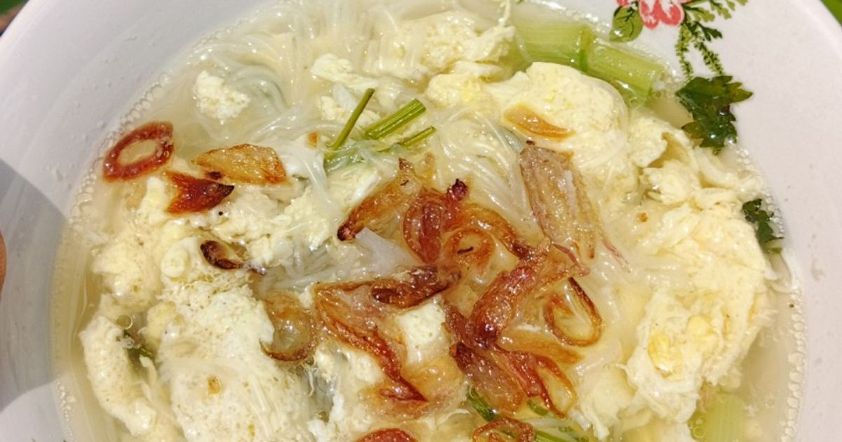 Sup telur bihun (untuk anak)