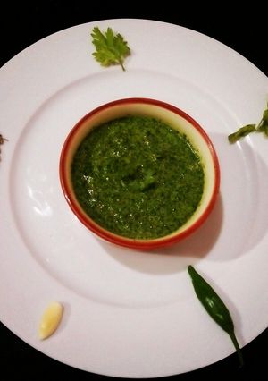 A picture of Green Chutney💚🍀.