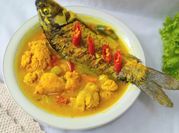 Gambar telur ikan bumbu kuning