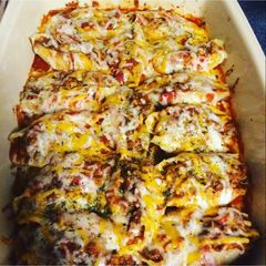 A picture of Stuffed Jumbo pasta shells.