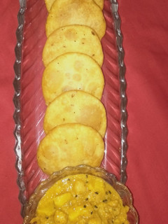 A picture of Moong Dal kachori with Achari Aloo bhjiya😋😋😋😋😋.
