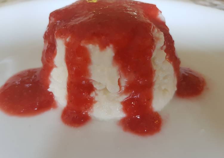 Semifreddo di ricotta e fragole