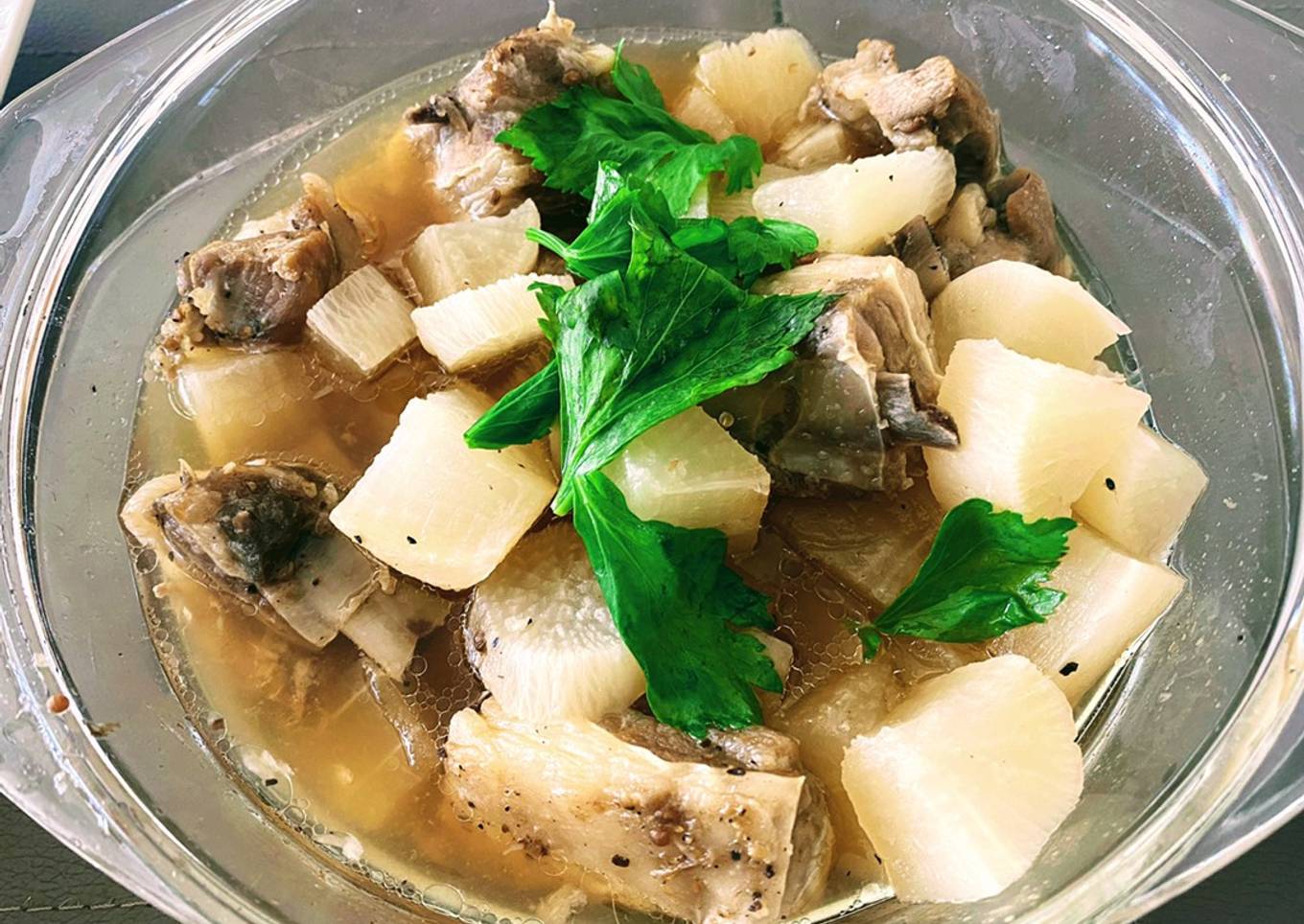 Braised Lamb Ribs with White Radish