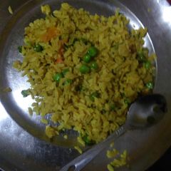 A picture of Matar poha.